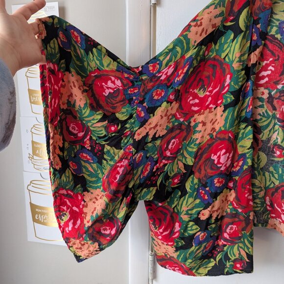 Anthropologie Bel Kazan Painterly Floral Kimono OS - Picture 3 of 11